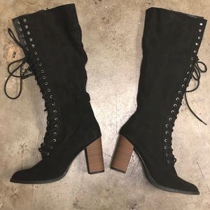 Lace up boot